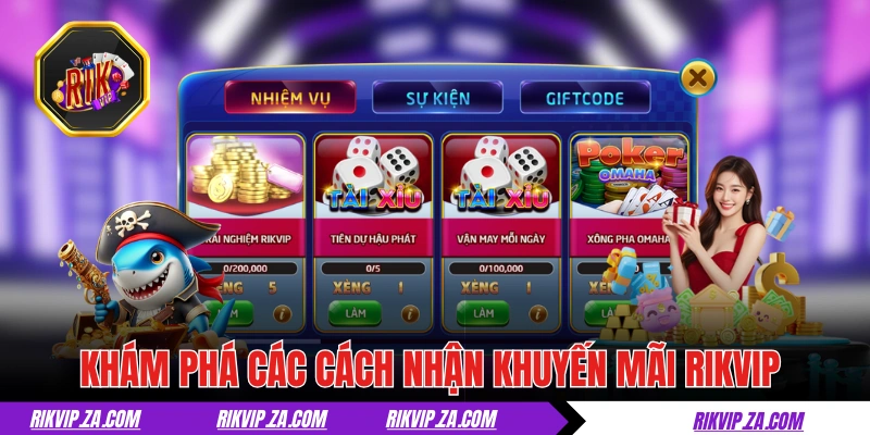 Khám phá các cách nhận khuyến mãi RIKVIP hiện nay